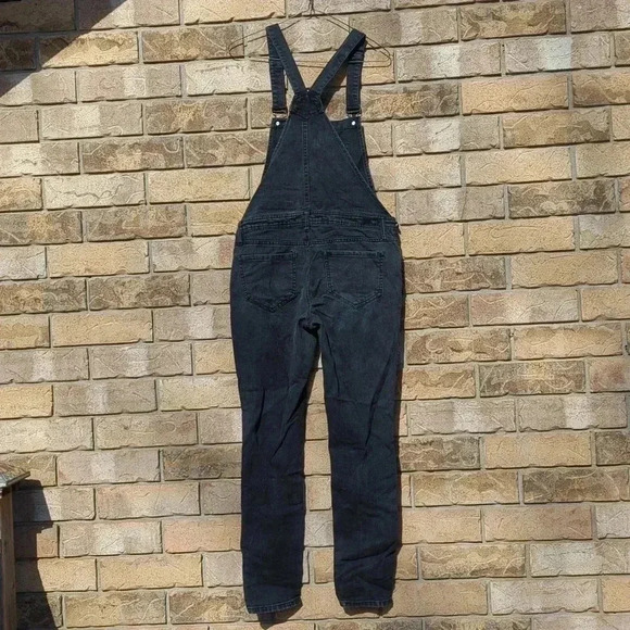 Distressed  Overalls - Picture 3 of 10